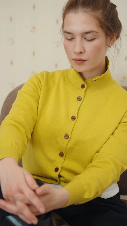 Кардиган из трикотажа