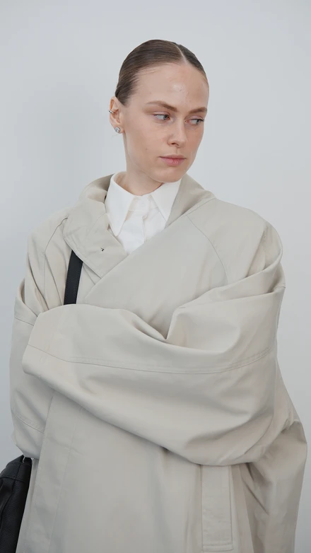 Хлопковый тренч