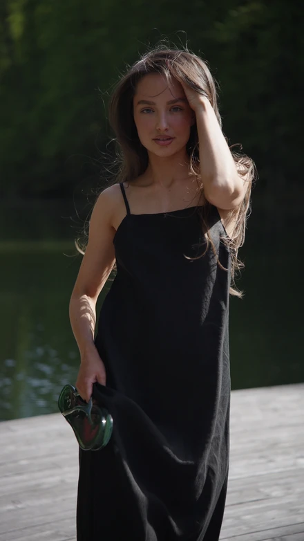 Платье изо льна